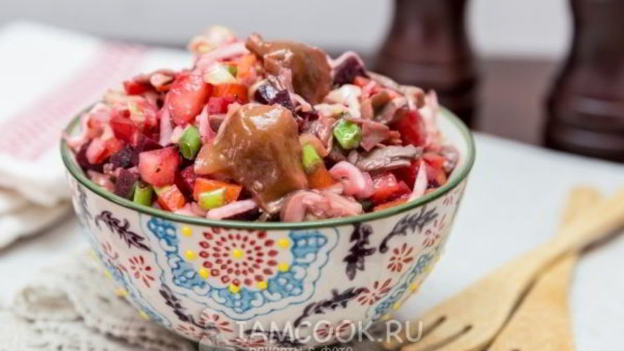 Рецепт винегрета с грибами