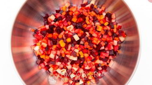 винегрет с грибами