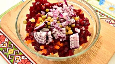 винегрет с квашеной капустой