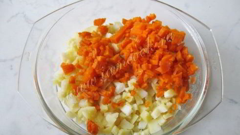 винегрет с маринованными опятами