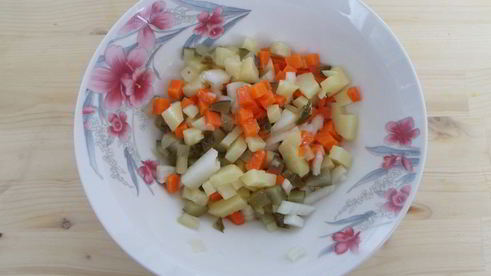 винегрет с нутом