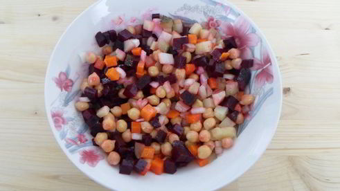 винегрет с нутом