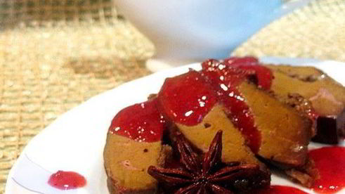 брусничный соус на коньяке с анисом