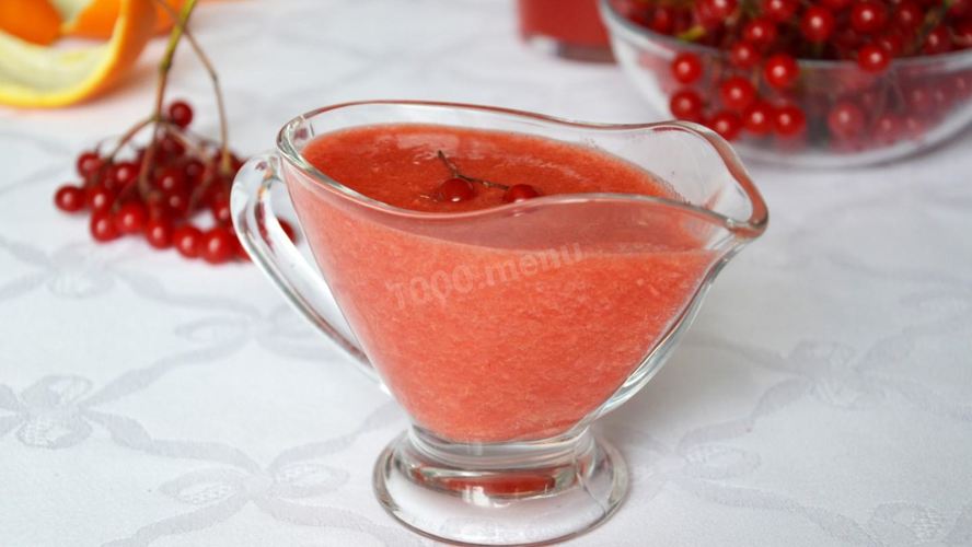 Рецепт калинового соуса с апельсином
