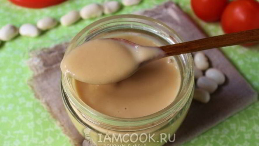 Рецепт соуса из белой фасоли