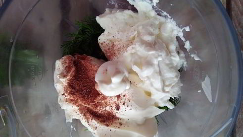 заправка для салатов зеленая