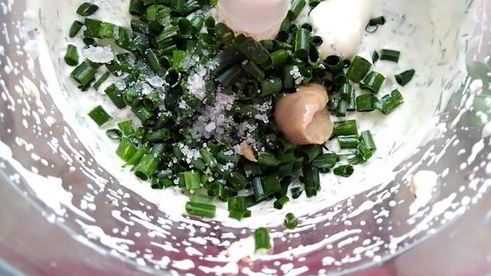 заправка для салатов зеленая