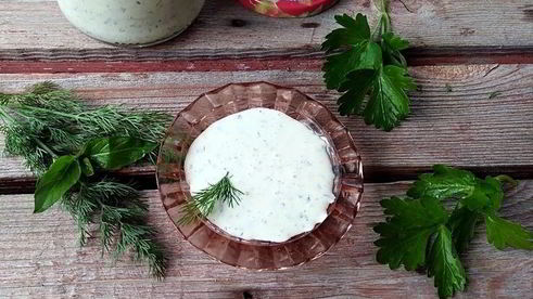 заправка для салатов зеленая