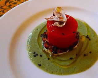 Заправка из баклажанов и кориандра