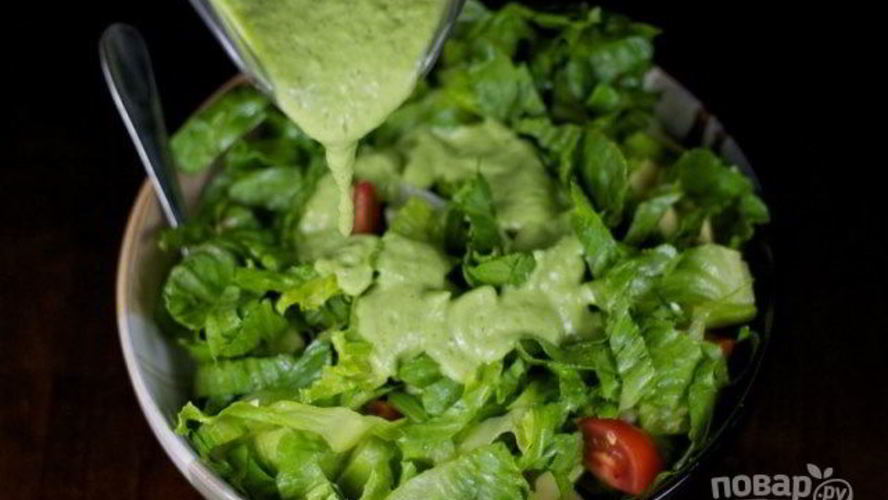Рецепт зеленого соуса из авокадо