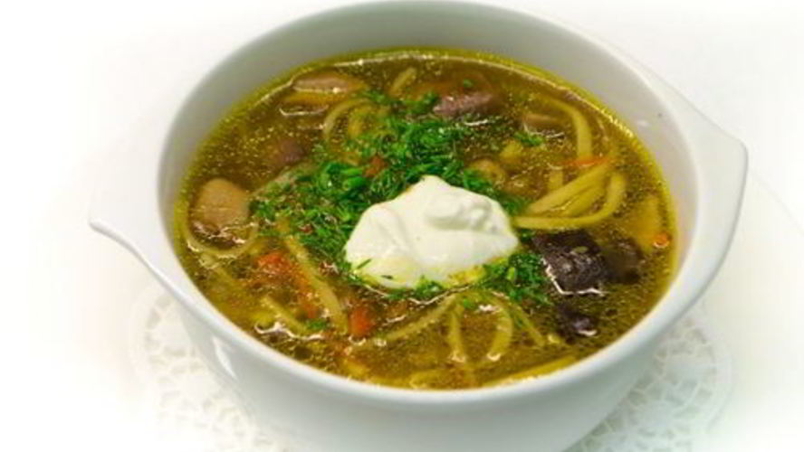 Рецепт ароматного грибного супа с вермишелью