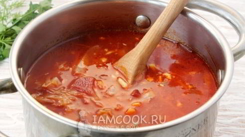 борщ без мяса