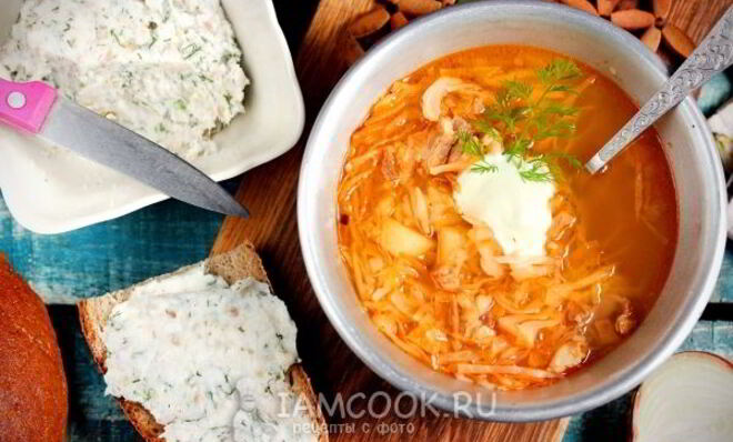 Борщ без свеклы