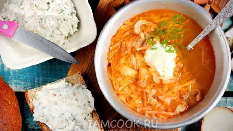 Рецепт борща без свеклы