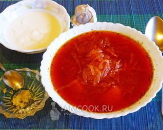 Борщ диетический за 20 минут