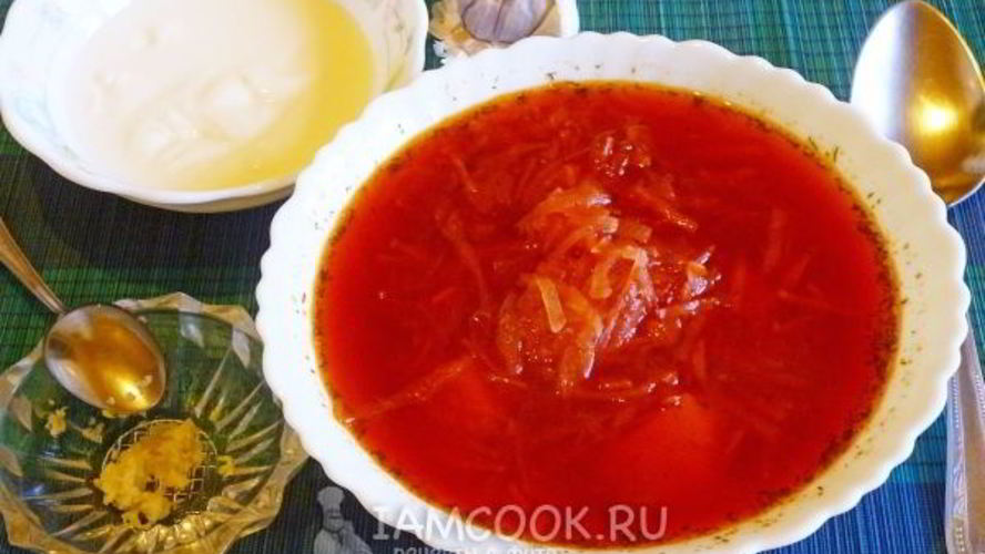 Рецепт борща диетического за 20 минут