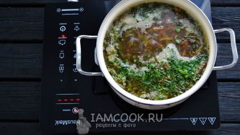 борщ из баранины