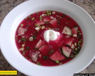 Борщ холодный свекольный