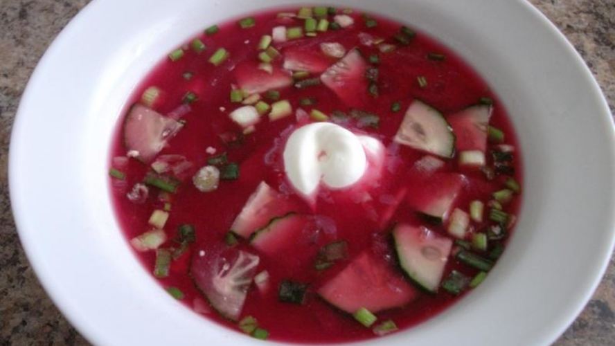 Рецепт борща холодного свекольного
