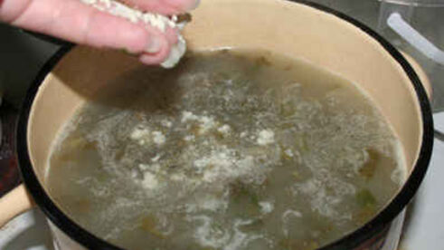 борщ летний щавелевый