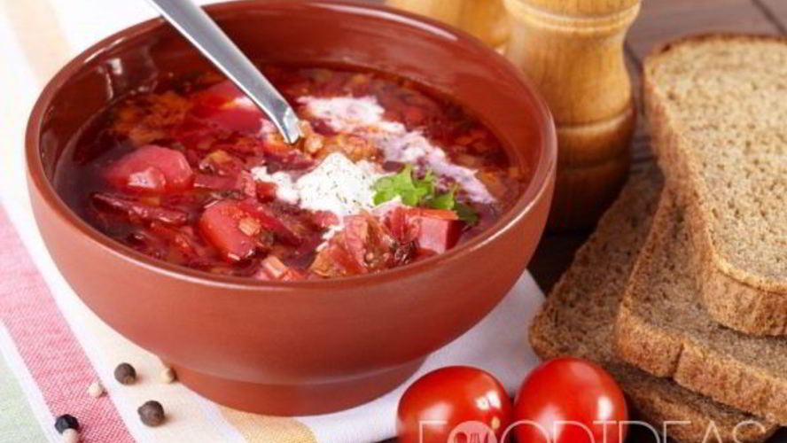 Рецепт борща с фасолью