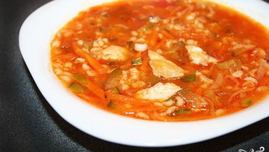 Рецепт борща с фрикадельками из морского гребешка