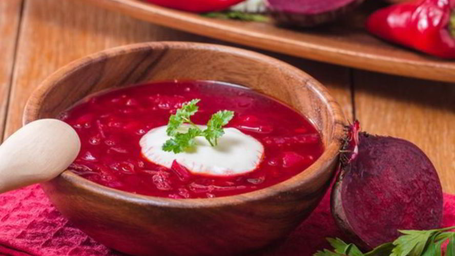 Рецепт борща с хреном