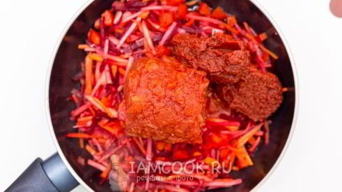 борщ с консервированной фасолью