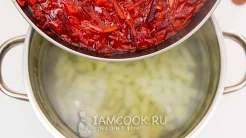 борщ с консервированной фасолью