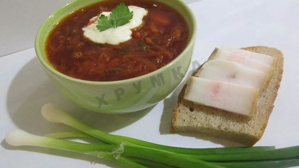 Рецепт Борща с квашеной капустой и свеклой