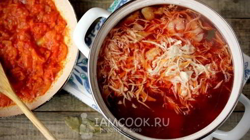 борщ с квашеной капустой