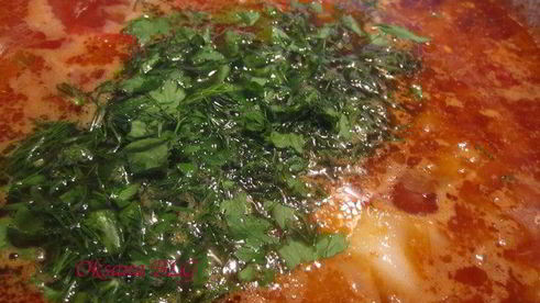 борщ с пампушками