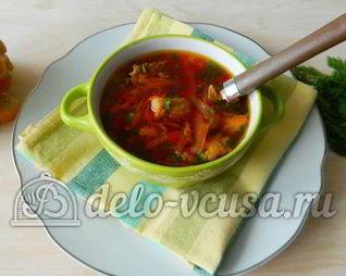 Борщ с ребрышками