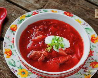 Борщ со свеклой без капусты