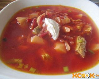 Борщ со свининой