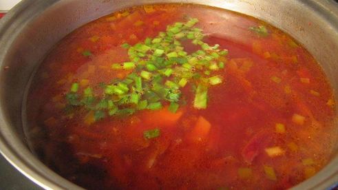 борщ со свининой