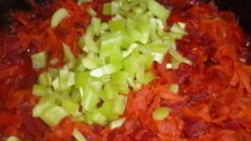 борщ вегетарианский с фасолью