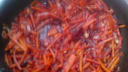 борщ вегетарианский с грибами