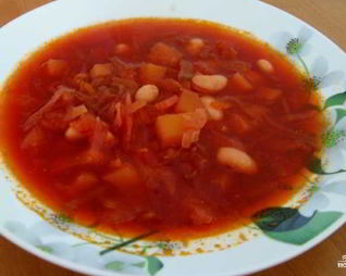 Диетический борщ без зажарки