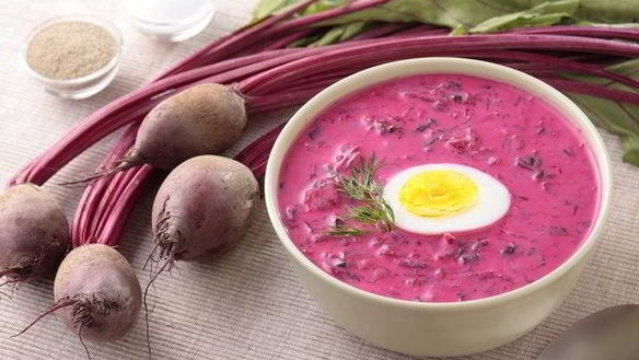 Рецепт Холодного борща со свеклой