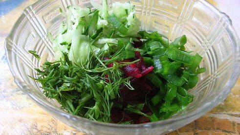 холодный литовский борщ