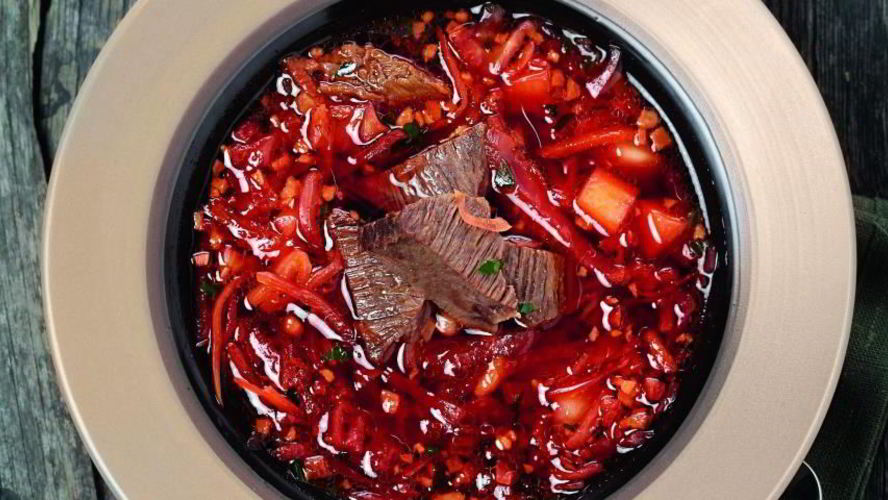 Рецепт классического борща на говяжьей грудинке