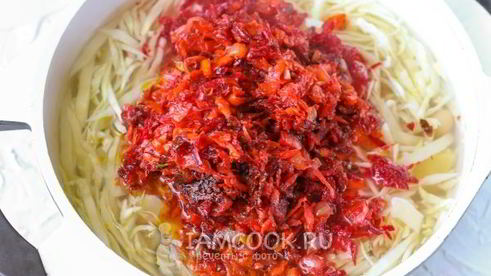 классический постный борщ