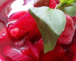 Летний борщ с бататом