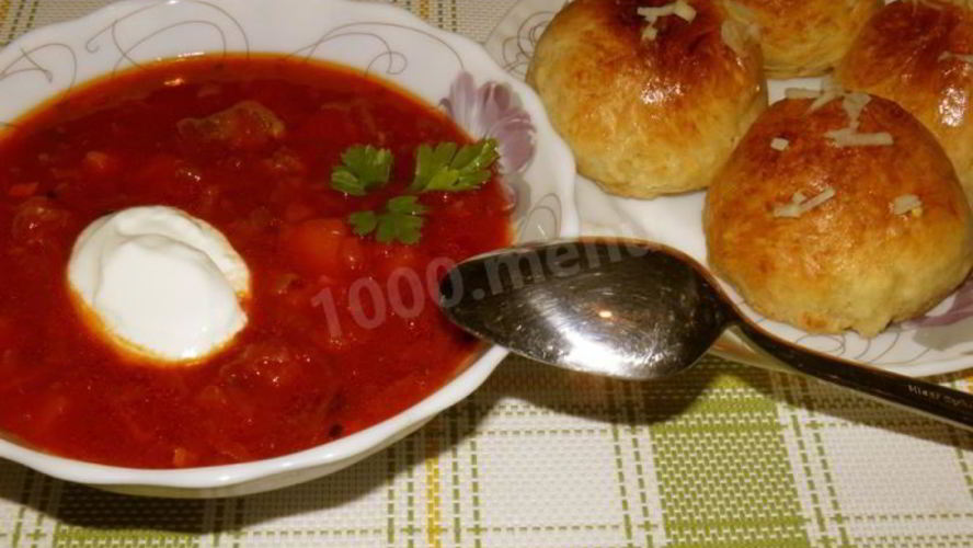 Рецепт настоящего украинского борща с пампушками