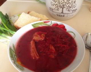 Польский борщ на пюре