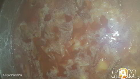 постный борщ с нутом