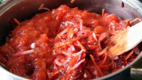 русский борщ с мясом