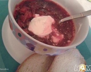 Щавелевый борщ в мультиварке