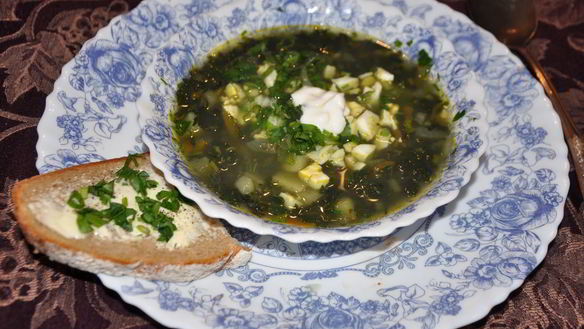 Рецепт Зеленого борща из крапивы